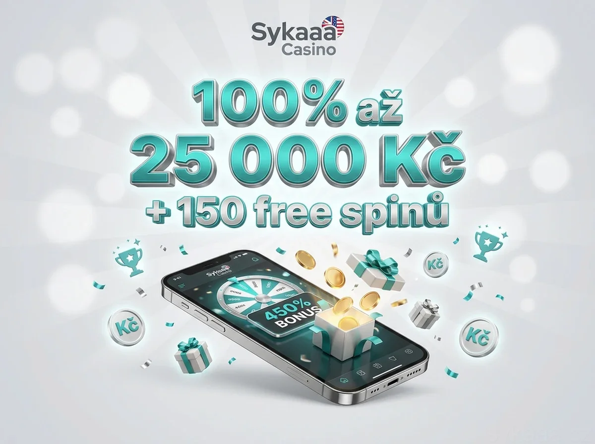 100% až 25 000 Kč+ 150 free spinů
